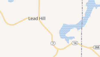 Lead Hill, Arkansas map