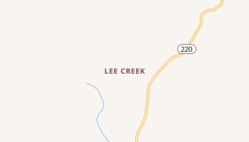 Lee Creek, Arkansas map