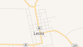 Leola, Arkansas map