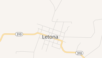 Letona, Arkansas map