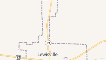 Lewisville, Arkansas map