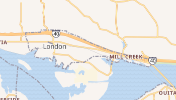 London, Arkansas map