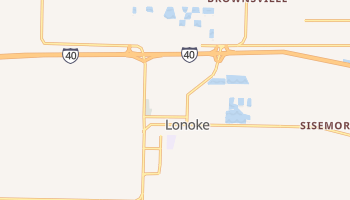 Lonoke, Arkansas map