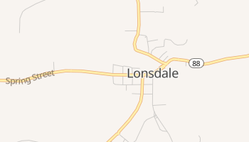 Lonsdale, Arkansas map