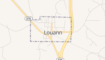 Louann, Arkansas map