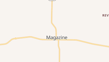 Magazine, Arkansas map