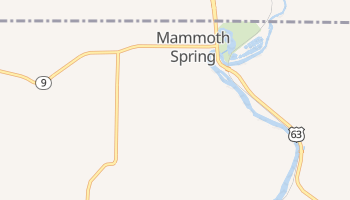 Mammoth Spring, Arkansas map