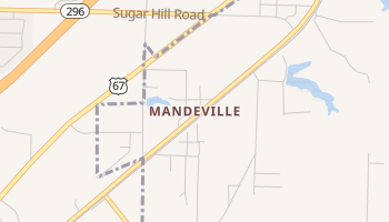 Mandeville, Arkansas map