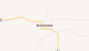 Manning, Arkansas map