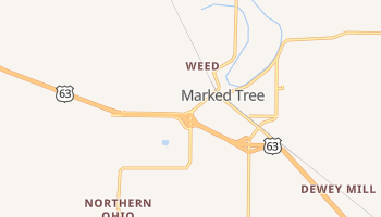 Marked Tree, Arkansas map