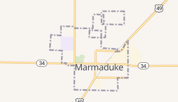 Marmaduke, Arkansas map