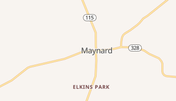 Maynard, Arkansas map
