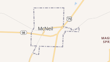 McNeil, Arkansas map