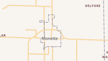 Monette, Arkansas map