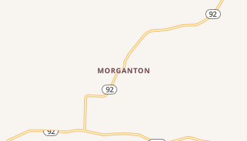 Morganton, Arkansas map