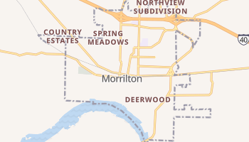 Morrilton, Arkansas map