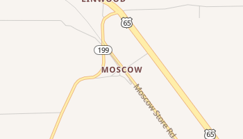 Moscow, Arkansas map