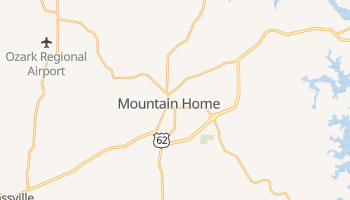 Mountain Home, Arkansas map