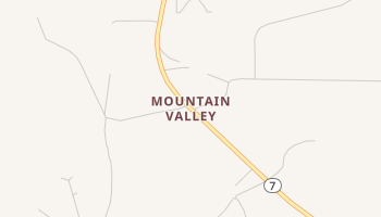 Mountain Valley, Arkansas map