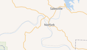 Norfork, Arkansas map