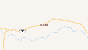 Oark, Arkansas map