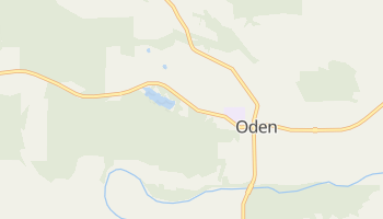 Oden, Arkansas map