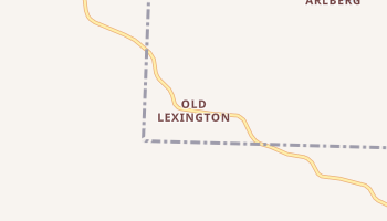 Old Lexington, Arkansas map