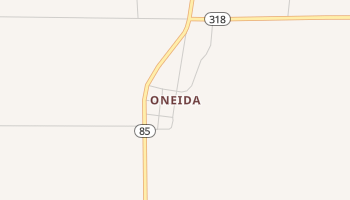 Oneida, Arkansas map