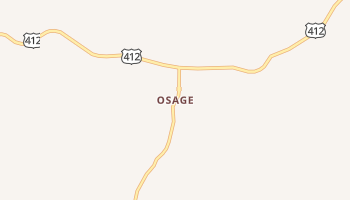Osage, Arkansas map