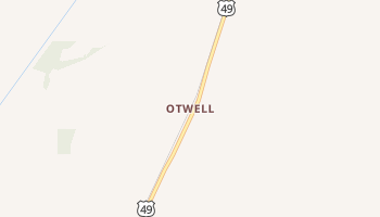 Otwell, Arkansas map