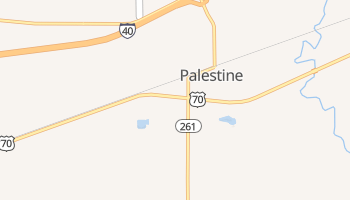 Palestine, Arkansas map