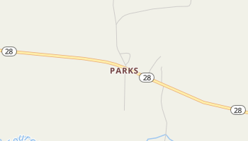 Parks, Arkansas map