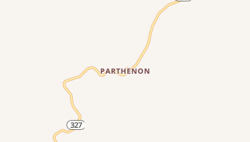 Parthenon, Arkansas map