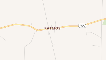 Patmos, Arkansas map