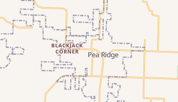 Pea Ridge, Arkansas map