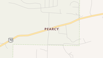 Pearcy, Arkansas map