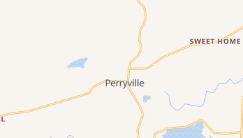 Perryville, Arkansas map
