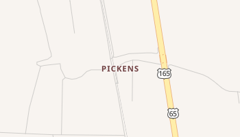 Pickens, Arkansas map