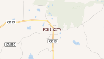 Pike City, Arkansas map