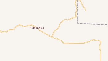 Pindall, Arkansas map