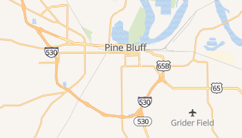 Pine Bluff, Arkansas map