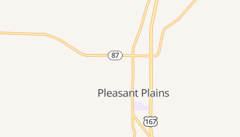 Pleasant Plains, Arkansas map