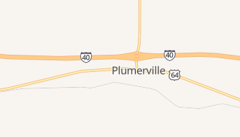 Plumerville, Arkansas map