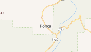 Ponca, Arkansas map