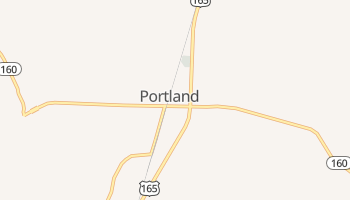 Portland, Arkansas map