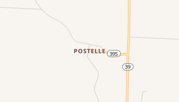 Postelle, Arkansas map