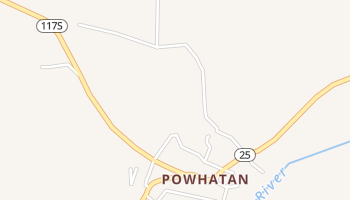 Powhatan, Arkansas map