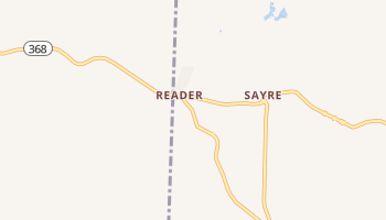 Reader, Arkansas map