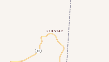 Red Star, Arkansas map