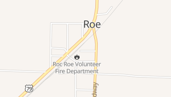 Roe, Arkansas map